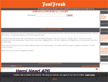Tablet Screenshot of fontfreak.com